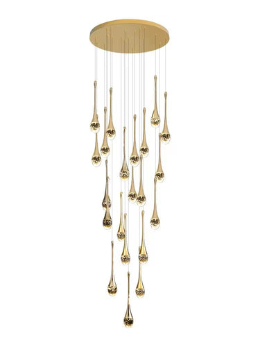 Bubble Ball Crystal Staircase Chandelier